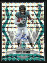 Travis Hunter 2025 Panini Phoenix Base Rookie Autographs Pyramids Prizm #157