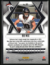 Bo Nix 2025 Panini Phoenix Red Hyper Prizm #83 #/399