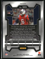 Christian Gonzalez 2023 Panini Prizm - Red White and Blue #369