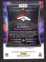 RJ Harvey 2025 Panini Origins Rookie Autographs #RA-RJH