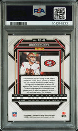 Brock Purdy 2022 Panini Chronicles Prizm Black #PB-8 PSA 9