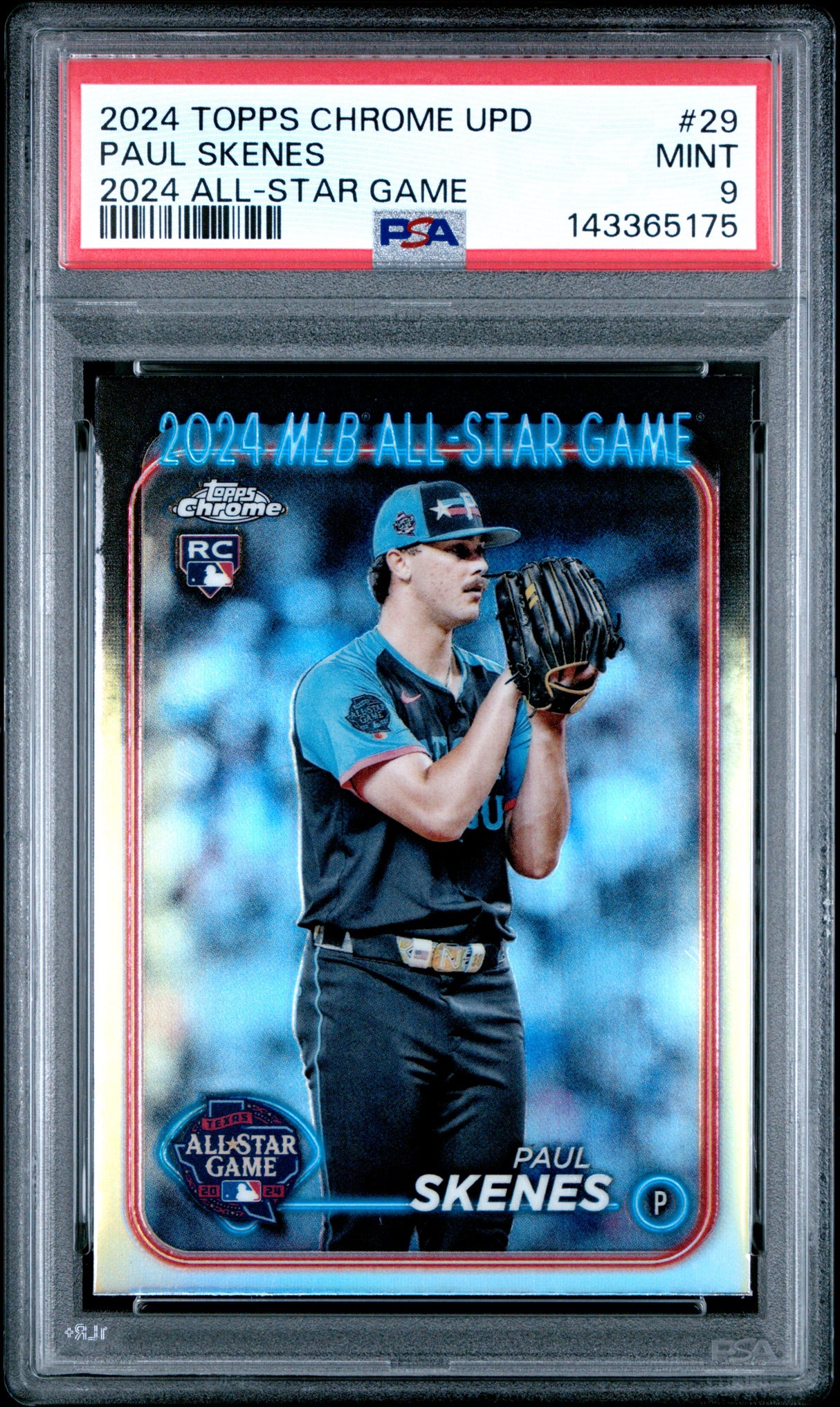Paul Skenes 2024 Topps Chrome Update 2024 All-Star Game Chrome #ASGC-29 PSA 9