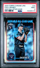 Paul Skenes 2024 Topps Chrome Update 2024 All-Star Game Chrome #ASGC-29 PSA 9