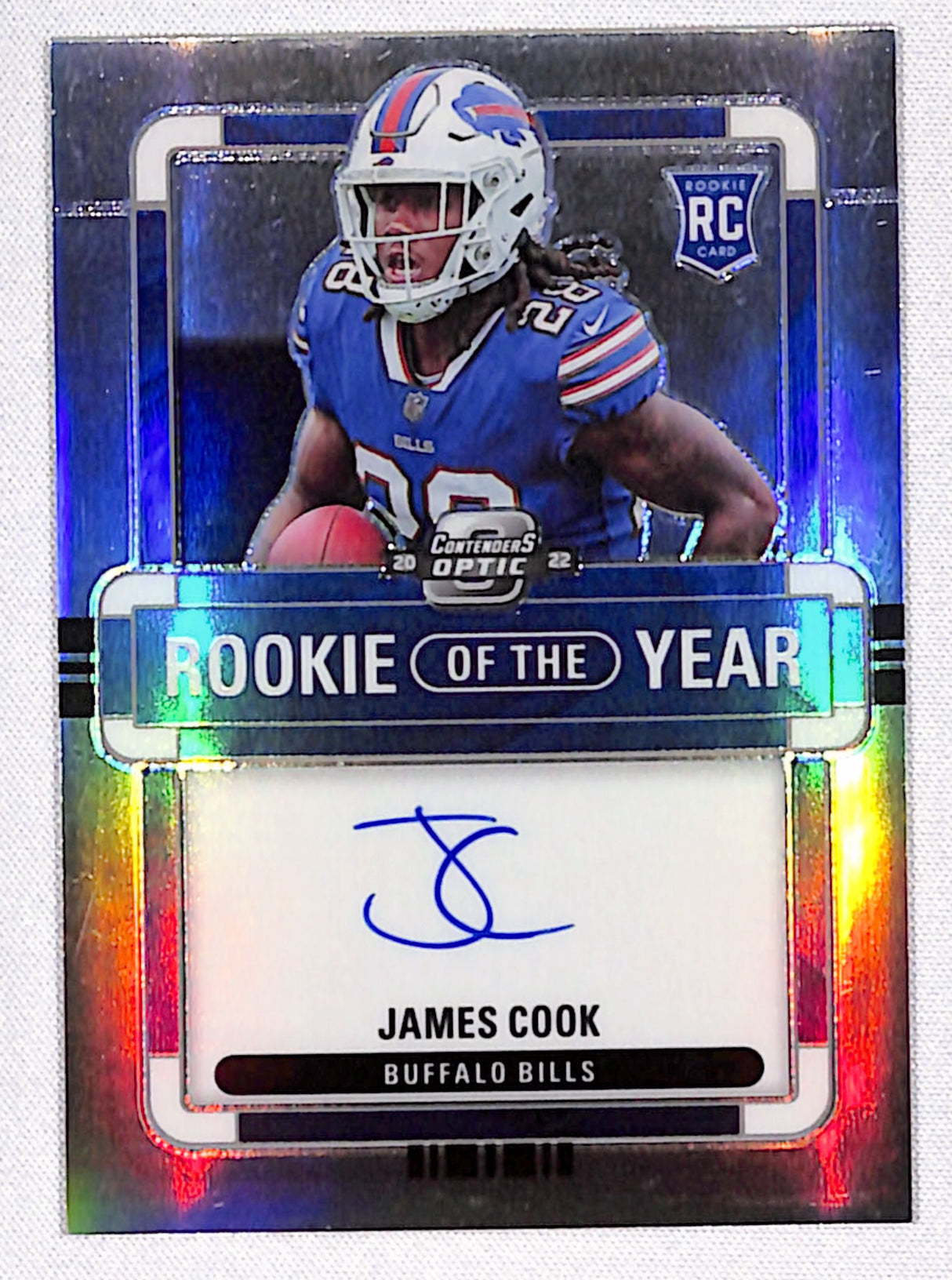 James Cook 2022 Contenders Optic Rookie of the Year Contenders #ROY-JC #/75