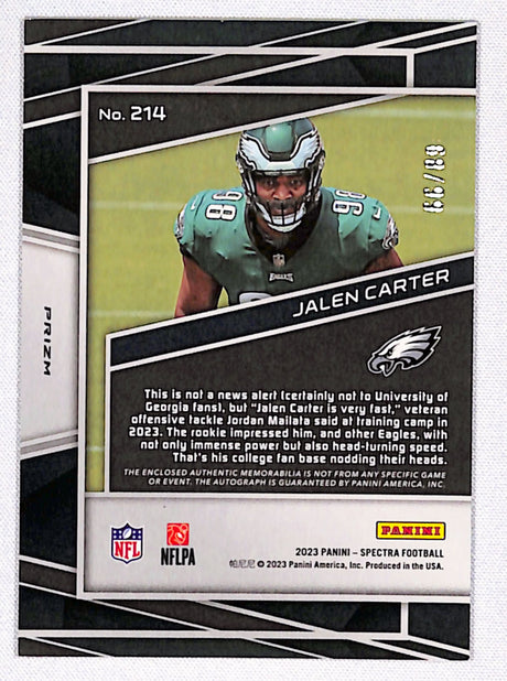 Jalen Carter 2023 Panini Spectra #214 #/99