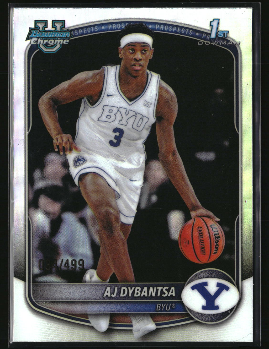 AJ Dybantsa 2025-26 Bowman Chrome Prospects Refractor #BCP-1 #/499