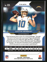 Justin Herbert 2020 Panini Prizm Prizm #325