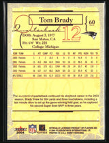 Tom Brady 2004 Fleer Sweet Sigs #60