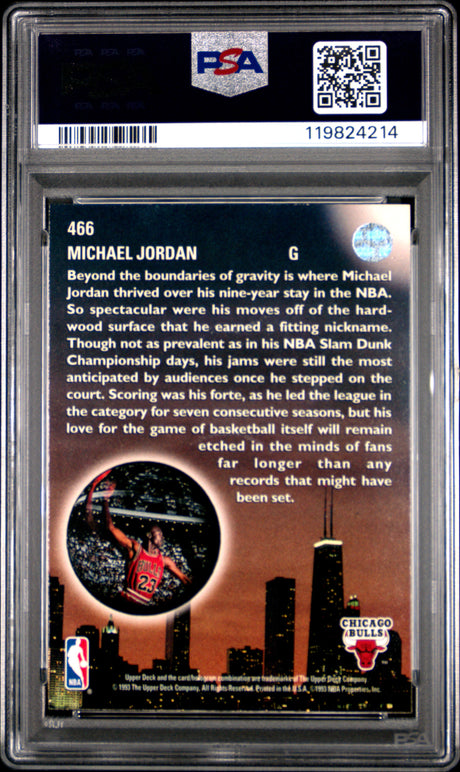Michael Jordan 1993-94 Upper Deck #466 PSA 9