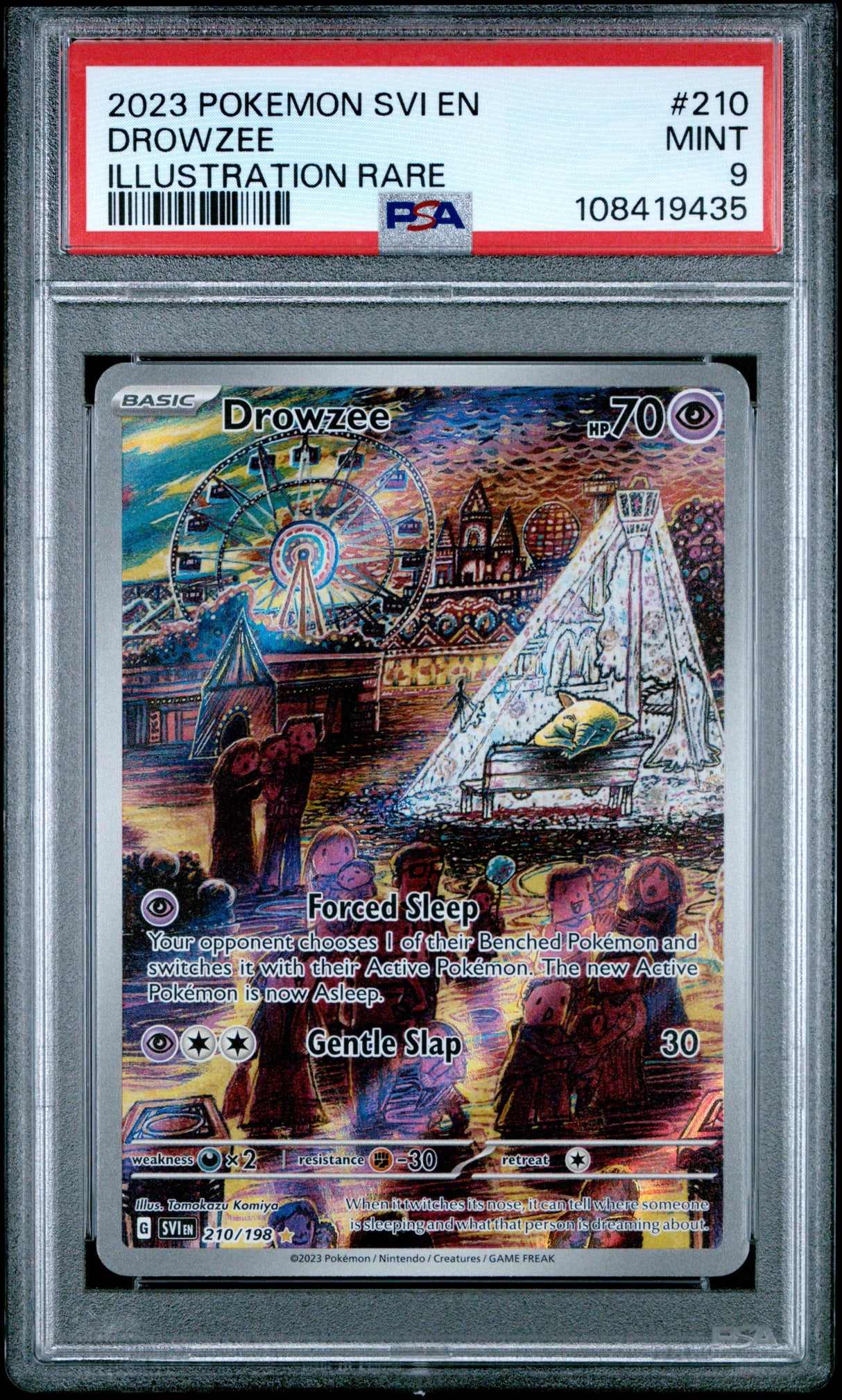 Drowzee SV01: Scarlet & Violet Base Set #210/198 PSA 9