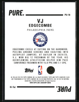 VJ Edgecombe 2025-26 Topps Signature Class Pure #PU-18