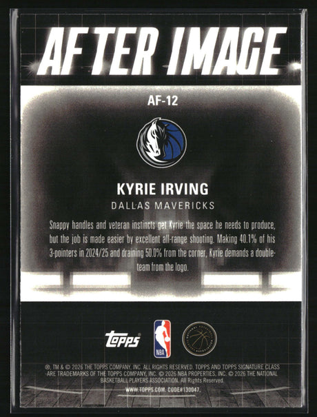 Kyrie Irving 2025-26 Topps Signature Class After Image #AF-12