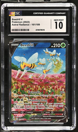 Beedrill V (Alternate Full Art) SWSH10: Astral Radiance #161/189 CGC 10