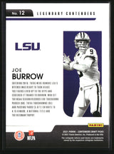 Joe Burrow 2021 Contenders Draft Legendary Contenders Blue Explosion #12 #/39