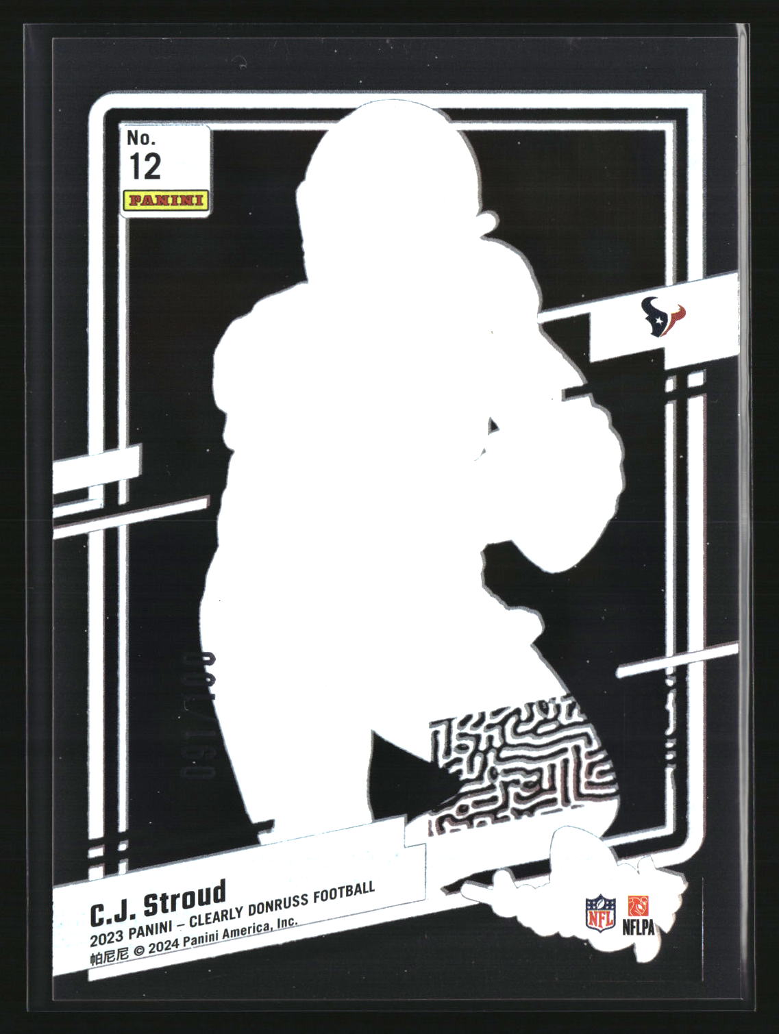 C.J. Stroud 2023 Clearly Donruss The Rookies Red #12 #/100