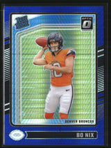 Bo Nix 2024 Donruss Optic Blue Hyper #209