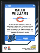 Caleb Williams 2024 Donruss Optic Green Hyper #201