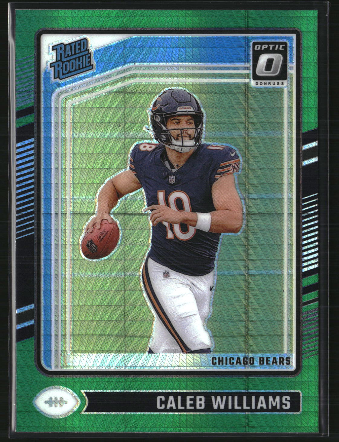 Caleb Williams 2024 Donruss Optic Green Hyper #201