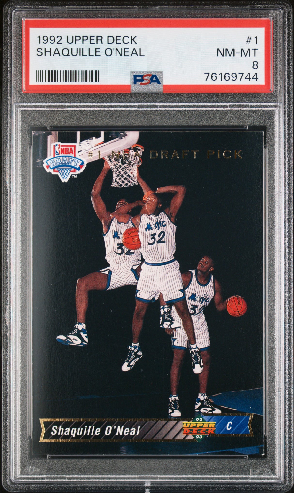 Shaquille O'Neal 1992-93 Upper Deck #1 PSA 8
