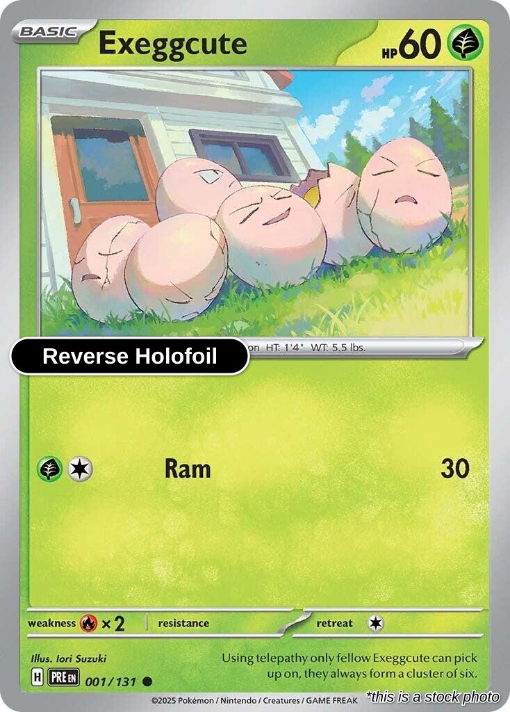 Exeggcute - 001/131 - [PRE - SV: Prismatic Evolutions] - Reverse Holofoil