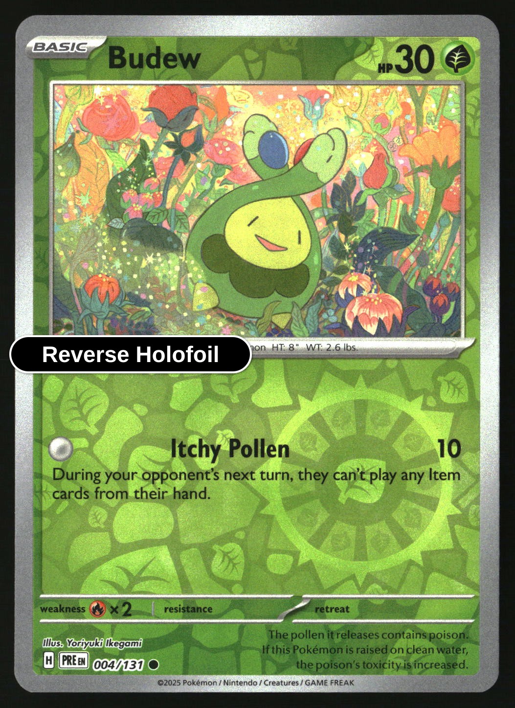 Budew - 004/131 - [PRE - SV: Prismatic Evolutions] - Reverse Holofoil