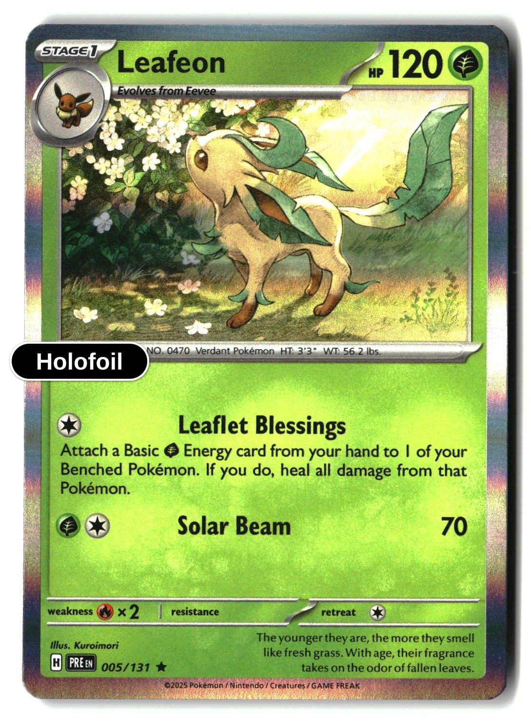 Leafeon - 005/131 - [PRE - SV: Prismatic Evolutions] - Holofoil