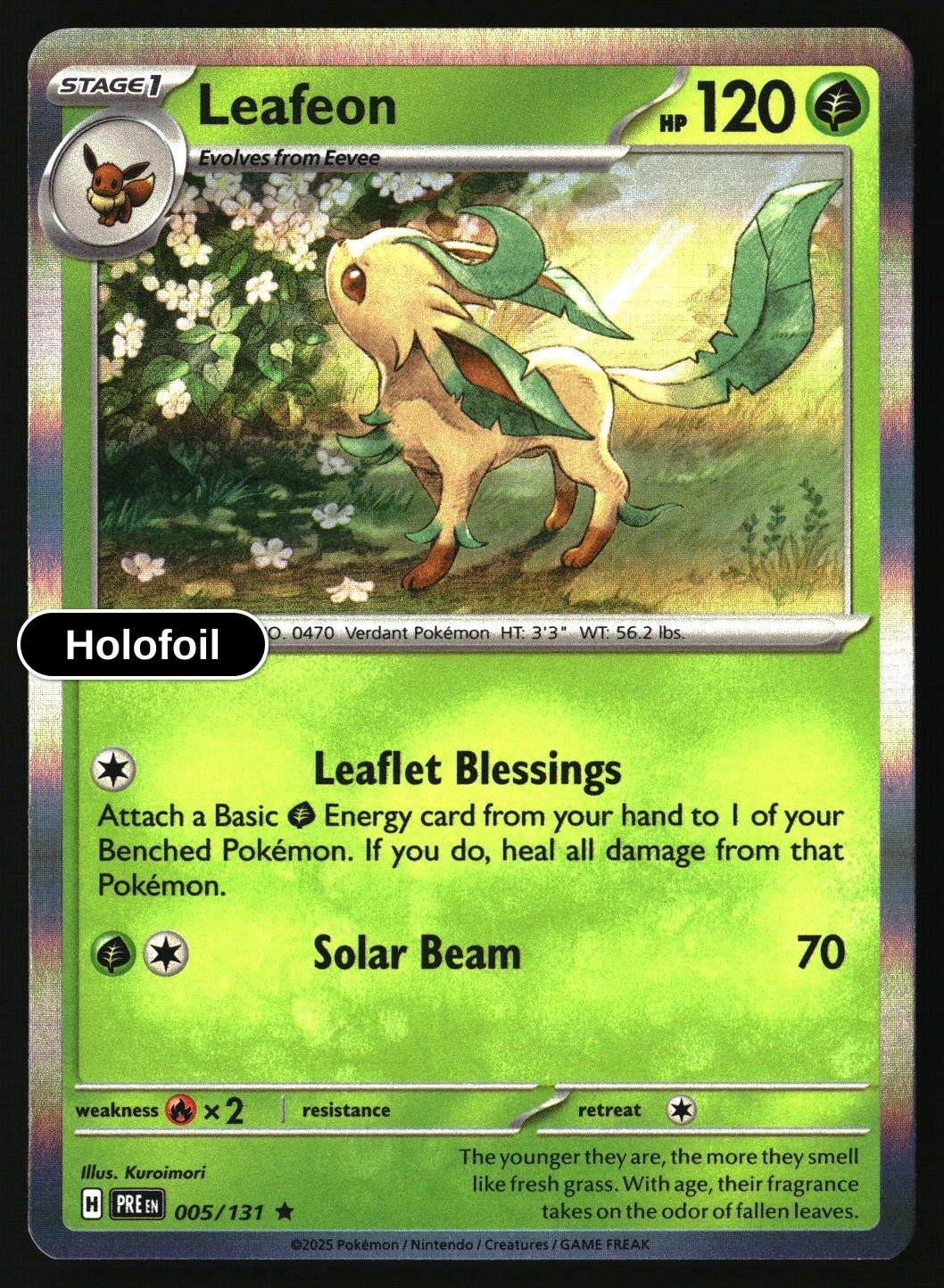 Leafeon - 005/131 - [PRE - SV: Prismatic Evolutions] - Holofoil