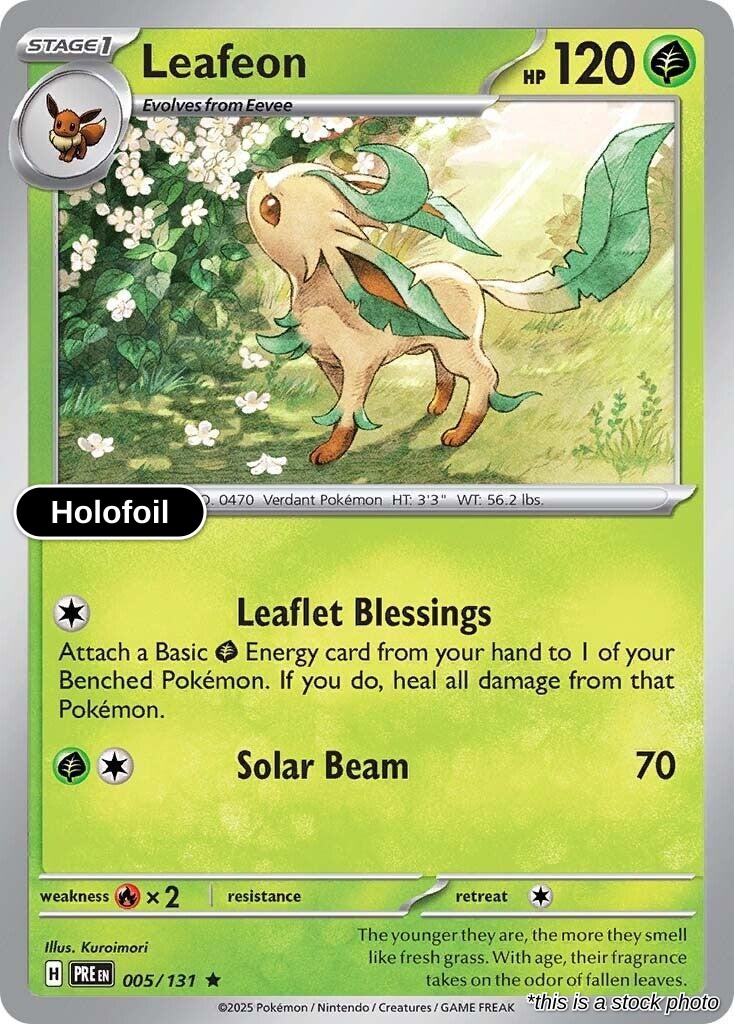Leafeon - 005/131 - [PRE - SV: Prismatic Evolutions] - Holofoil