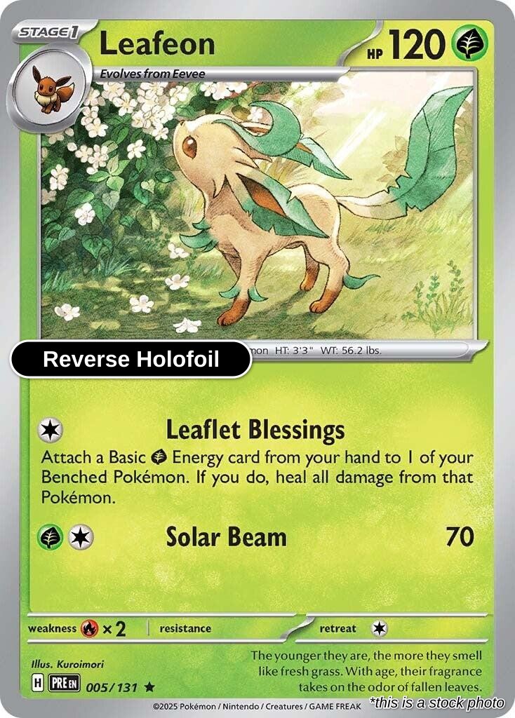 Leafeon - 005/131 - [PRE - SV: Prismatic Evolutions] - Reverse Holofoil