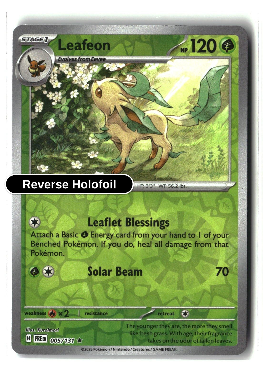 Leafeon - 005/131 - [PRE - SV: Prismatic Evolutions] - Reverse Holofoil