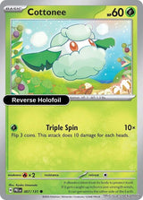 Cottonee - 007/131 - [PRE - SV: Prismatic Evolutions] - Reverse Holofoil