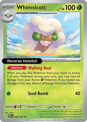 Whimsicott - 008/131 - [PRE - SV: Prismatic Evolutions] - Reverse Holofoil