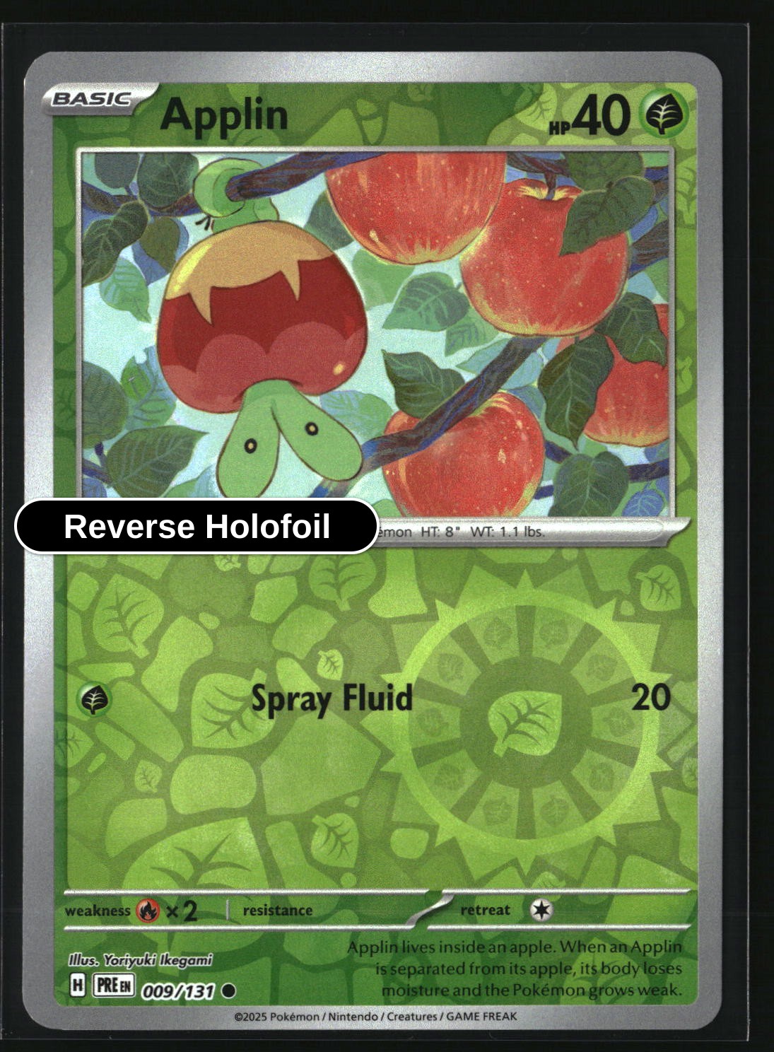 Applin - 009/131 - [PRE - SV: Prismatic Evolutions] - Reverse Holofoil