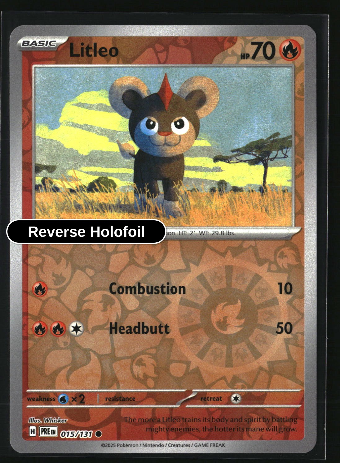 Litleo - 015/131 - [PRE - SV: Prismatic Evolutions] - Reverse Holofoil