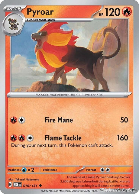 Pyroar - 016/131 - [PRE - SV: Prismatic Evolutions]