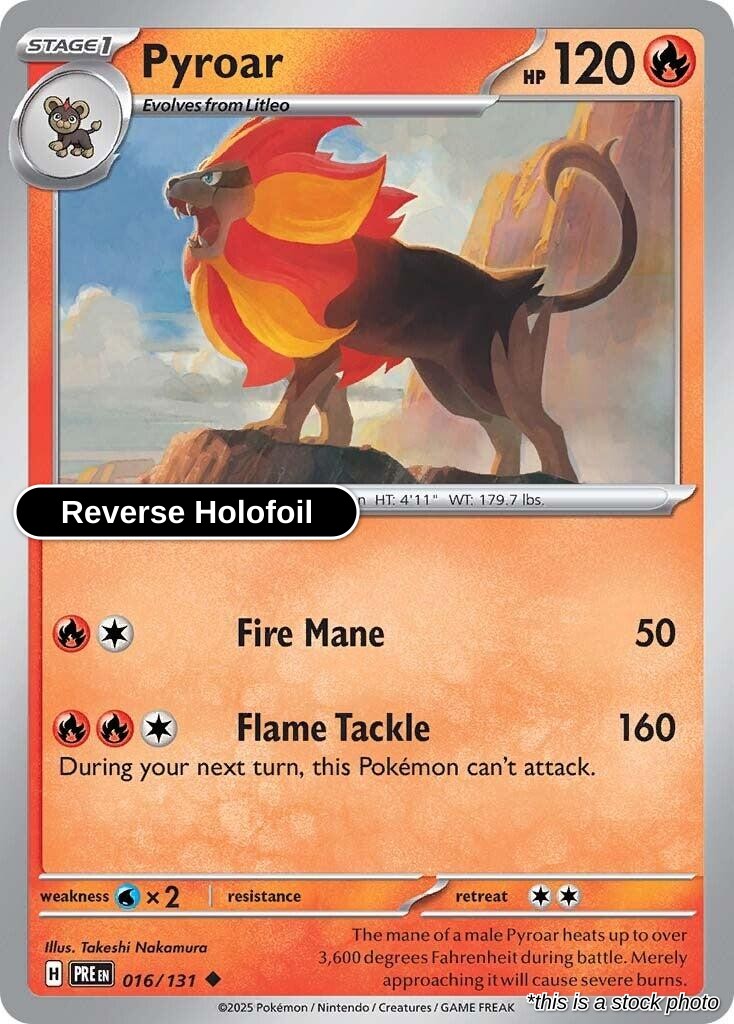 Pyroar - 016/131 - [PRE - SV: Prismatic Evolutions] - Reverse Holofoil