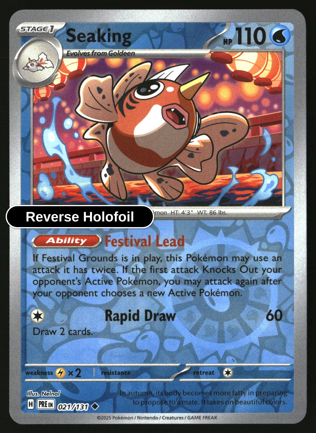 Seaking - 021/131 - [PRE - SV: Prismatic Evolutions] - Reverse Holofoil