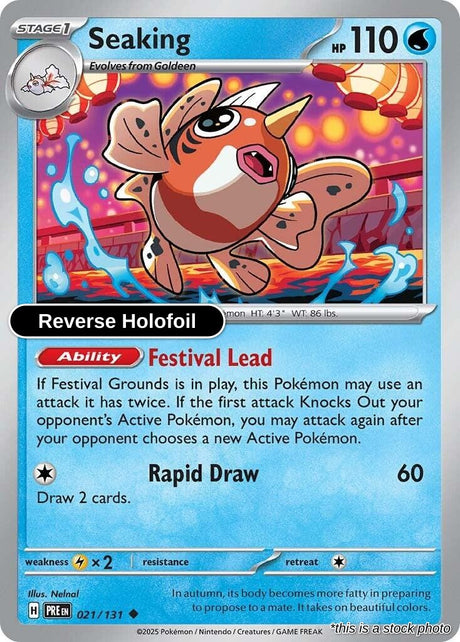 Seaking - 021/131 - [PRE - SV: Prismatic Evolutions] - Reverse Holofoil