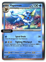 Vaporeon - 022/131 - [PRE - SV: Prismatic Evolutions] - Holofoil