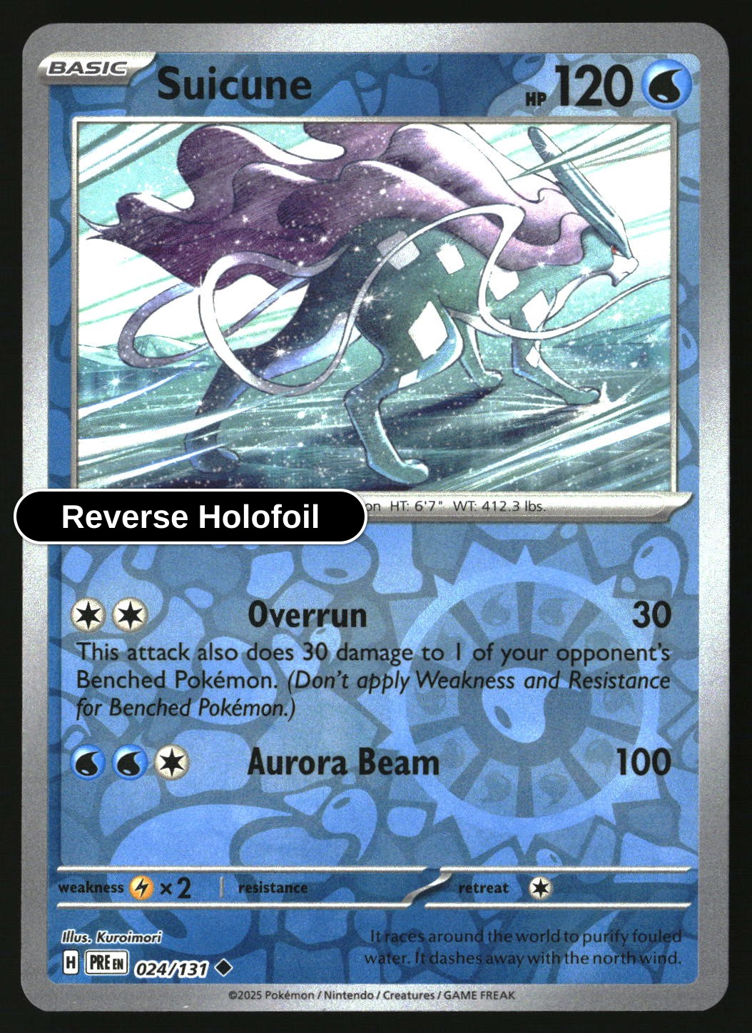 Suicune - 024/131 - [PRE - SV: Prismatic Evolutions] - Reverse Holofoil
