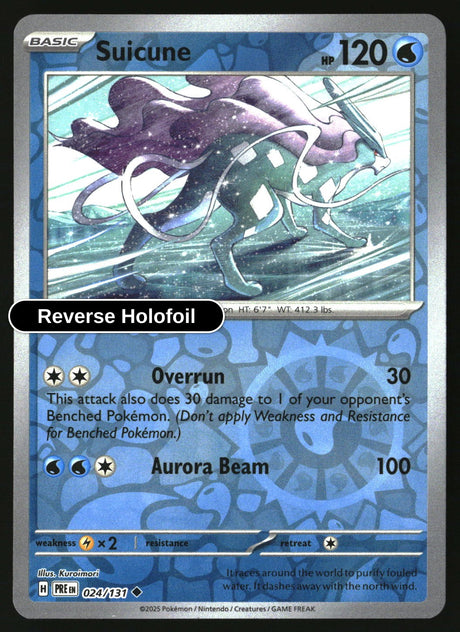 Suicune - 024/131 - [PRE - SV: Prismatic Evolutions] - Reverse Holofoil