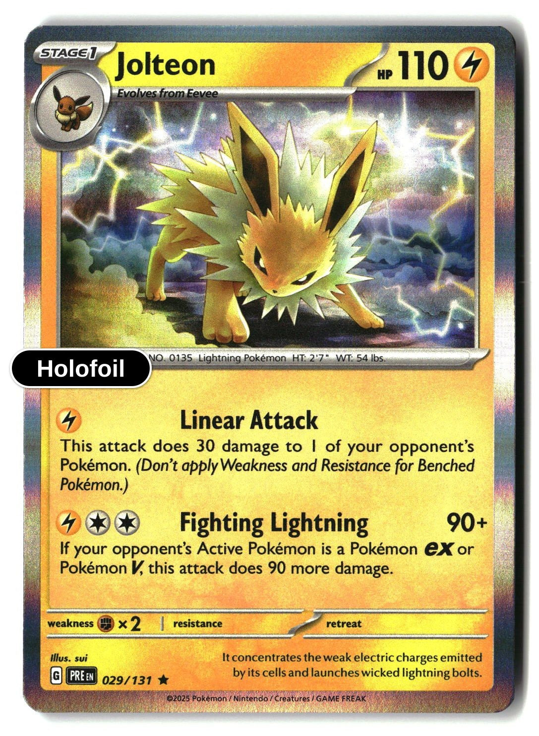 Jolteon - 029/131 - [PRE - SV: Prismatic Evolutions] - Holofoil