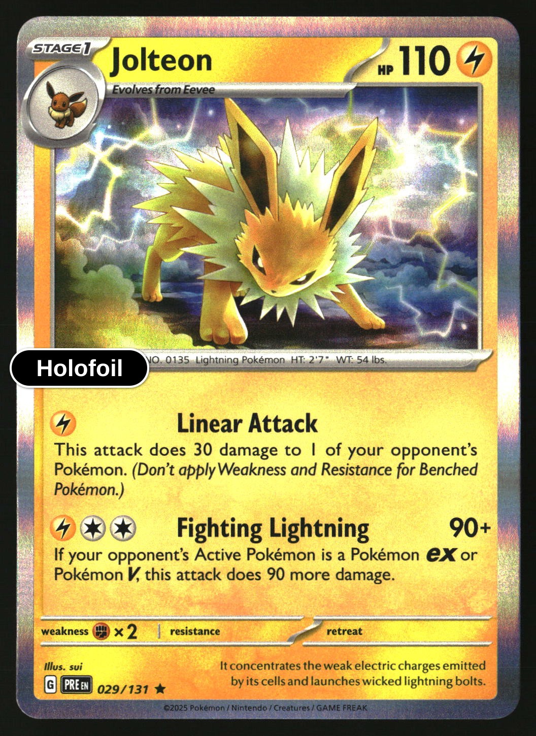 Jolteon - 029/131 - [PRE - SV: Prismatic Evolutions] - Holofoil