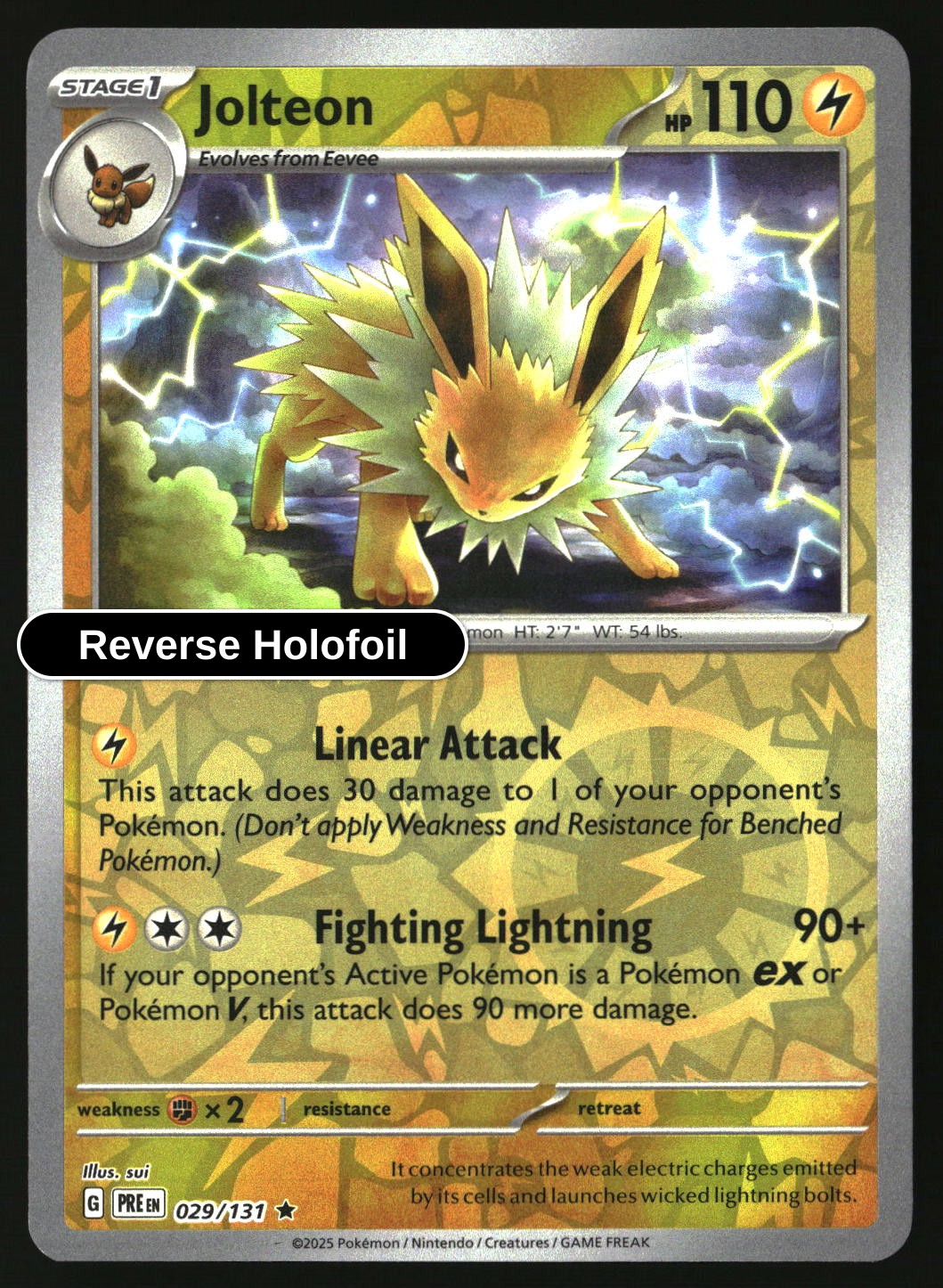Jolteon - 029/131 - [PRE - SV: Prismatic Evolutions] - Reverse Holofoil