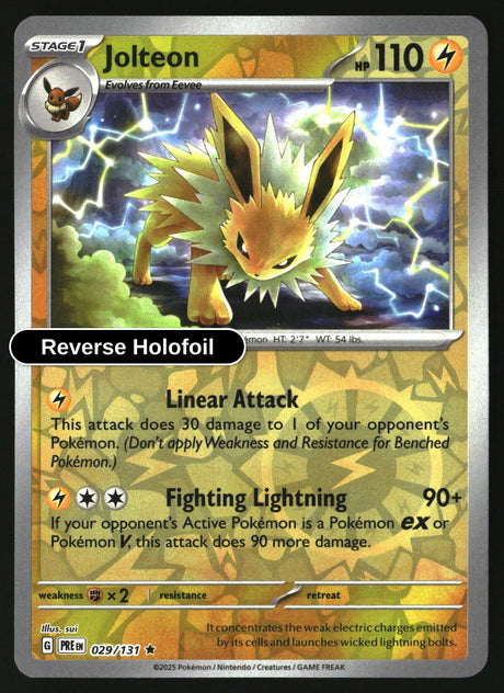 Jolteon - 029/131 - [PRE - SV: Prismatic Evolutions] - Reverse Holofoil