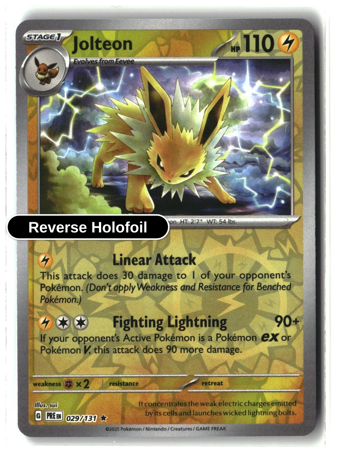 Jolteon - 029/131 - [PRE - SV: Prismatic Evolutions] - Reverse Holofoil