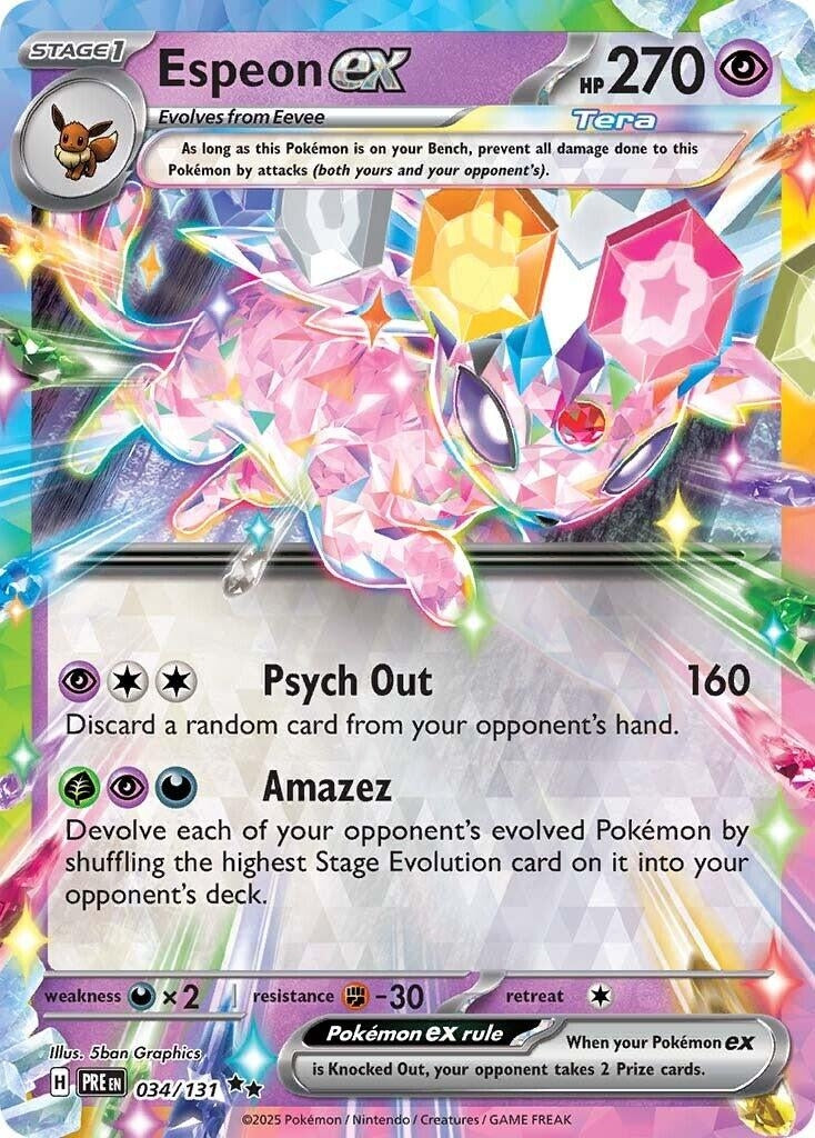 Espeon ex - 034/131 (034/131) [SV: Prismatic Evolutions]