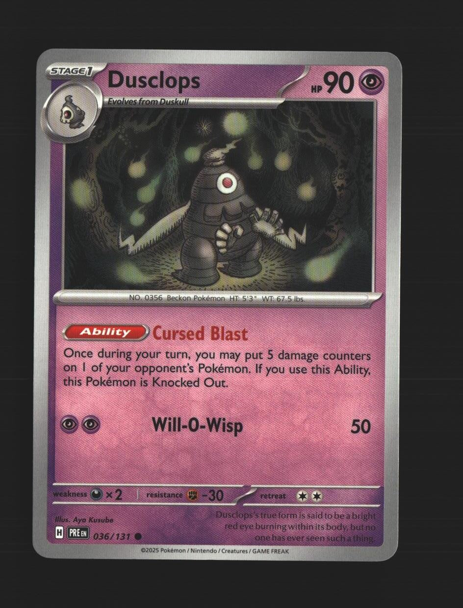 Dusclops - 036/131 - [PRE - SV: Prismatic Evolutions]