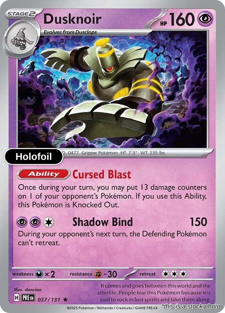 Dusknoir - 037/131 - [PRE - SV: Prismatic Evolutions] - Holofoil