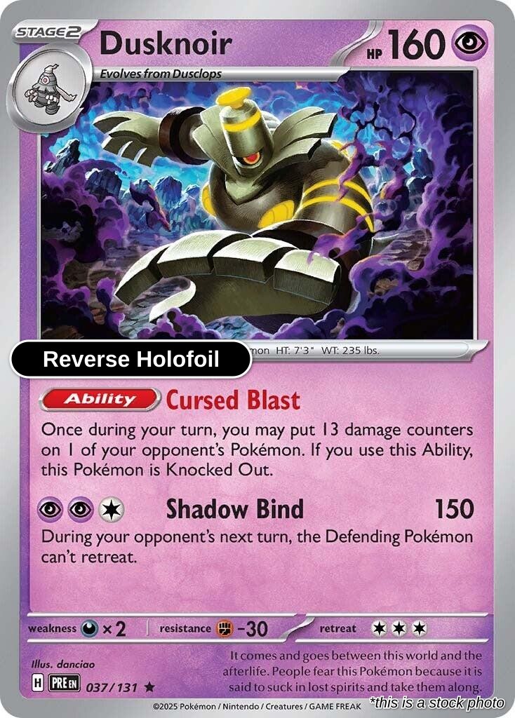 Dusknoir - 037/131 - [PRE - SV: Prismatic Evolutions] - Reverse Holofoil